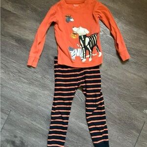 Carter's Orange and Black Kids Pajama Set